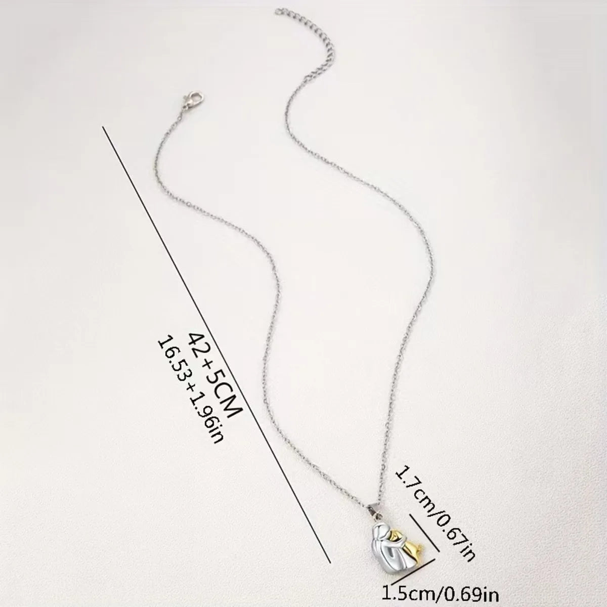 Cute Little Girl Puppy Pendants Necklaces Animal Pet Jewelry